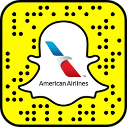 American Airlines snapchat