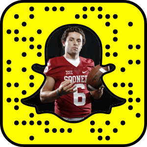 Baker Mayfield snapchat