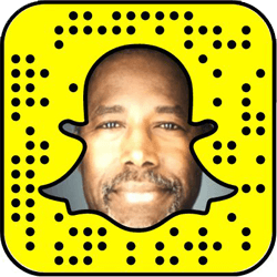 Ben Carson Snapchat username