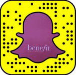 Benefit Cosmetics snapchat