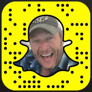 Blake Shelton Snapchat username