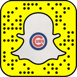 Chicago Cubs Snapchat username