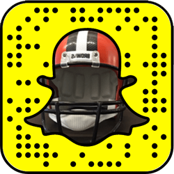 Cleveland Browns snapchat