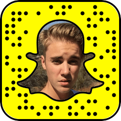 Justin Bieber Snapchat username