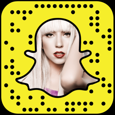 Lady Gaga Snapchat username