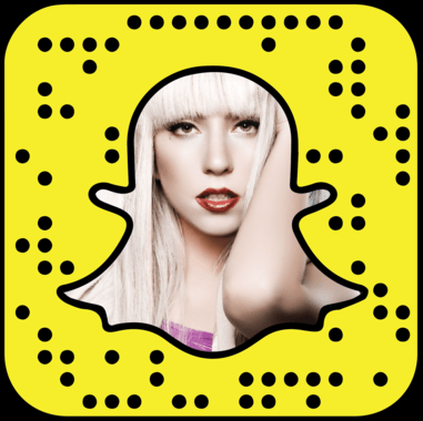 Lady Gaga snapchat