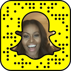 Michelle Obama Snapchat username