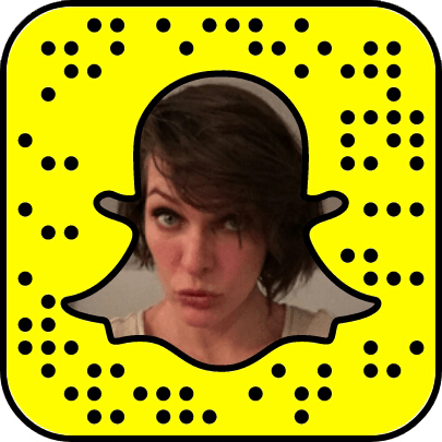 Milla Jovovich Snapchat username