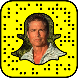 Rob Lowe Snapchat username