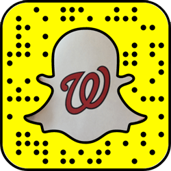 Washington Nationals Snapchat username