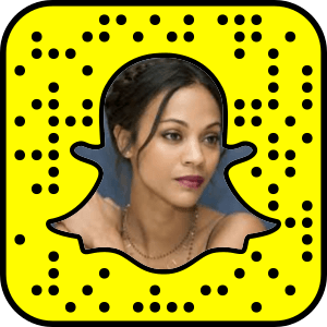 Zoe Saldana Snapchat username