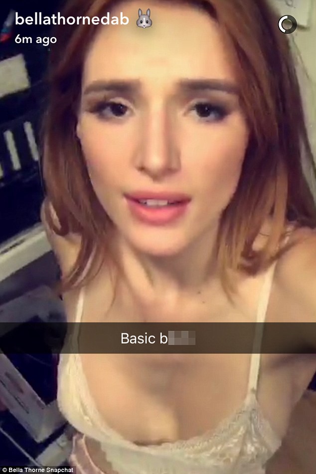 Bella Thorne's Official Snapchat Username.